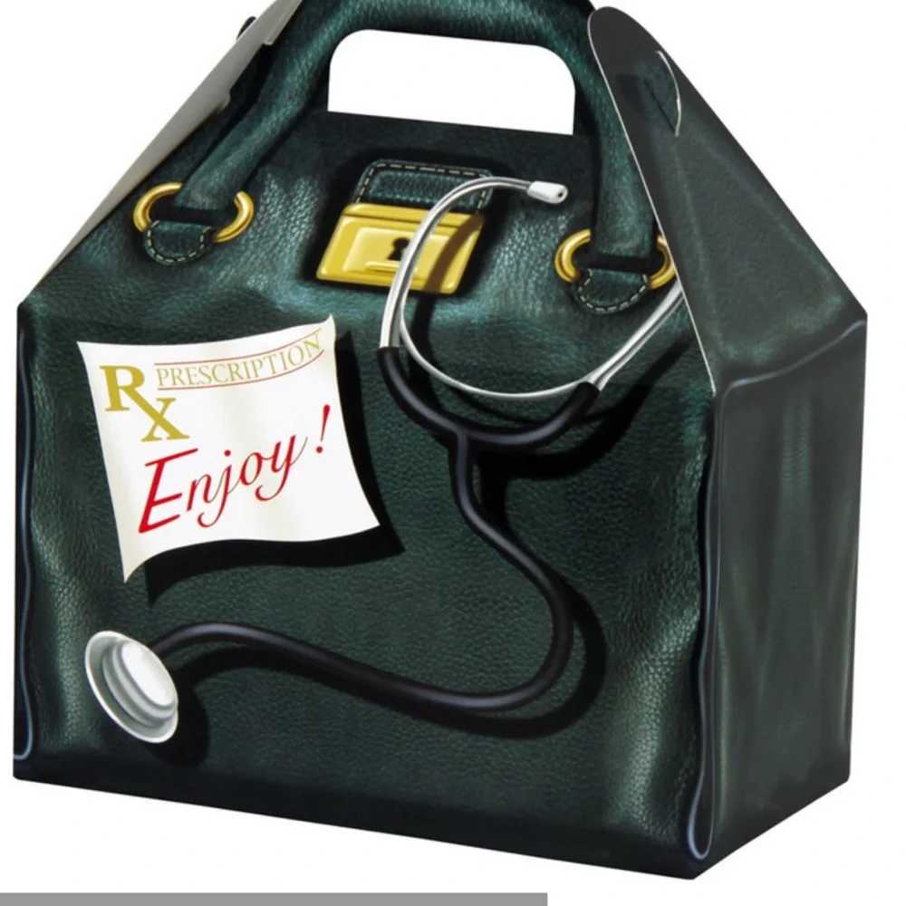(5) Gable Box Prints Doctor’s Bag Hold up to 5lbs.